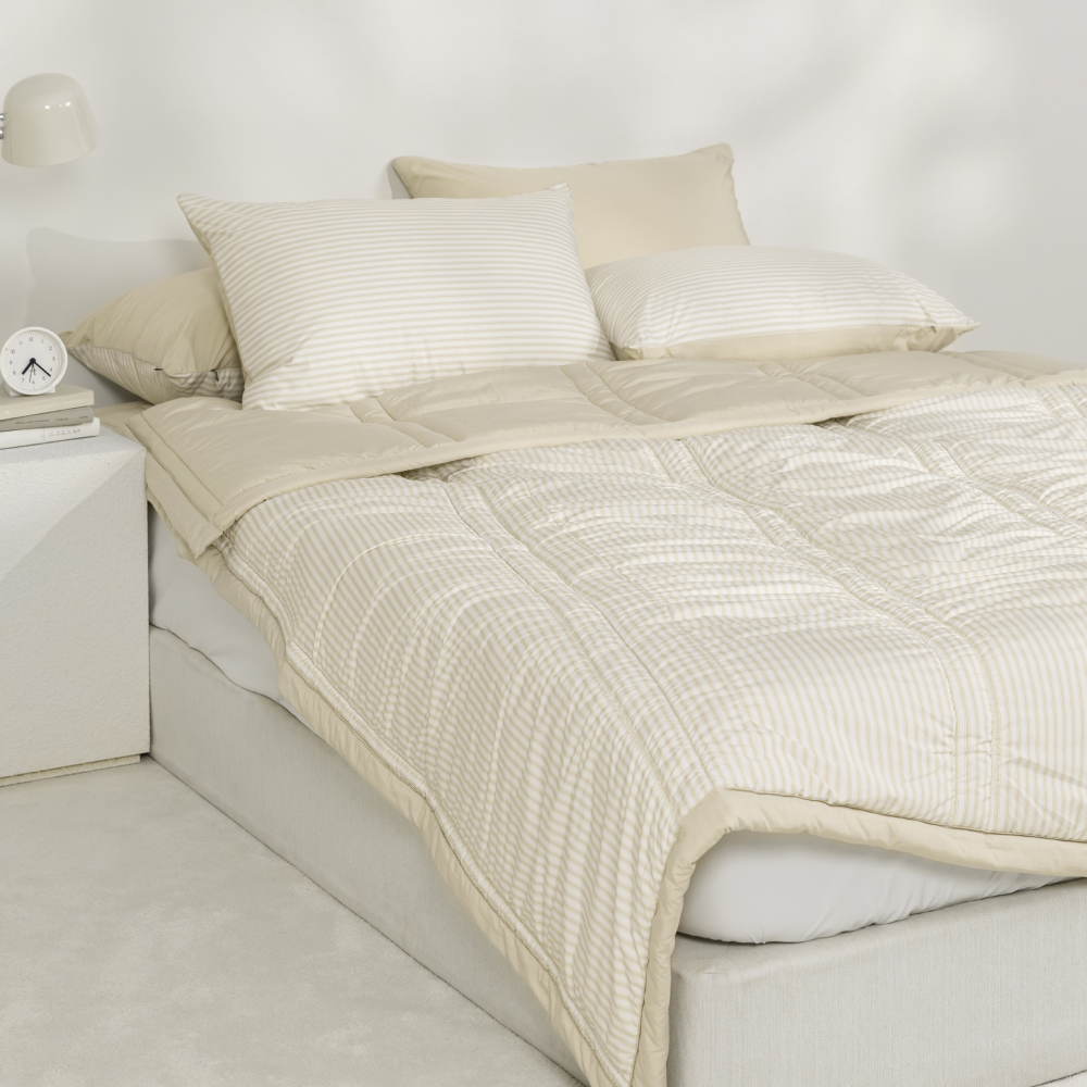 슬라운드 알러메디 스트라이프 알러지케어 먼지없는 사계절 겨울 차렵 이불 SS (FW25)