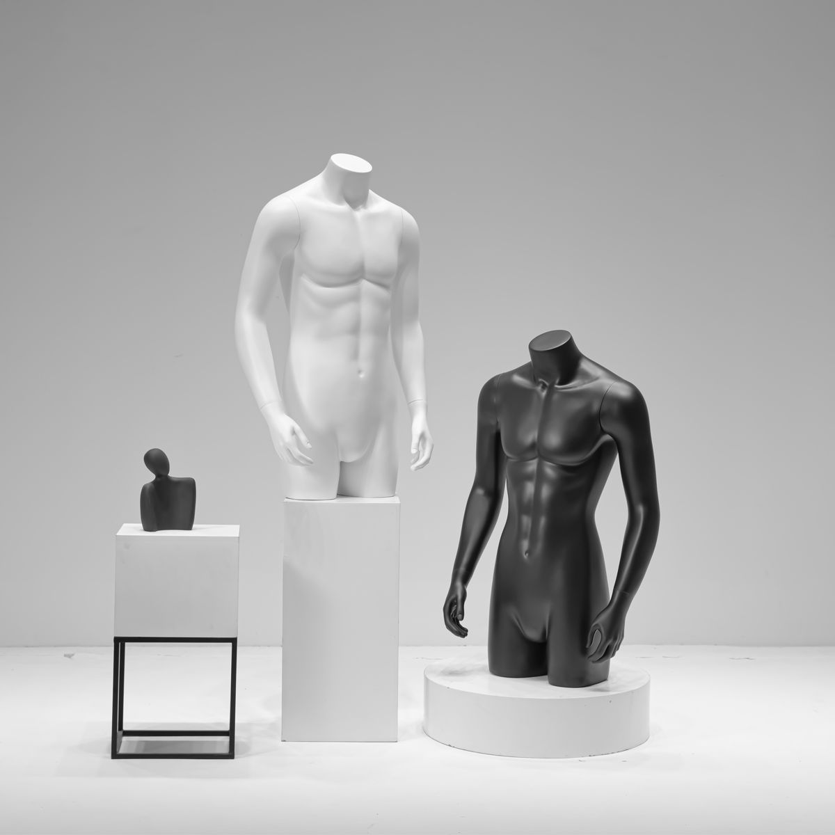 남성 여성 전신마네킹 바디 전시 디스플레이 피팅 선반 디피 마네킨 매장 남자손목형-무광검정모델 - 상세 이미지 4