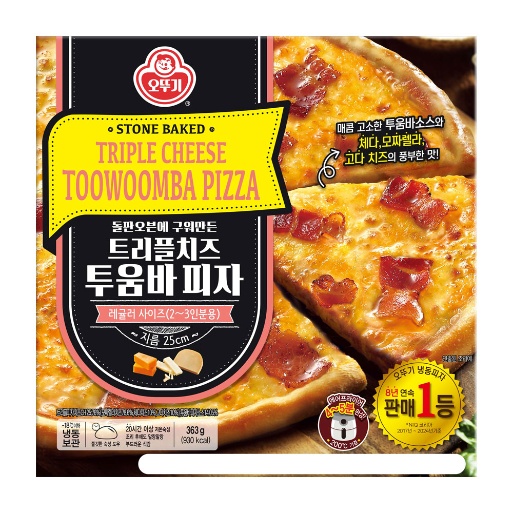 오뚜기 트리플치즈피자 투움바, 363g, 1개 - 상품 이미지