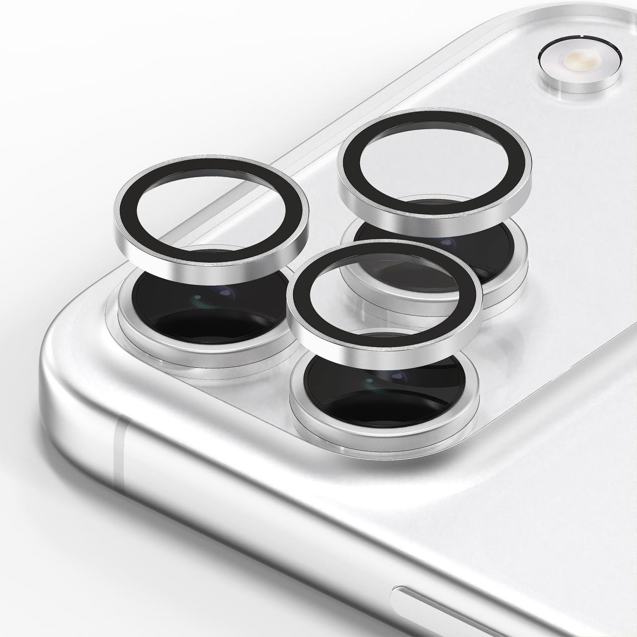 아이폰 17 프로 맥스 에어 카메라 메탈 링 보호 필름 강화유리 1매 실버