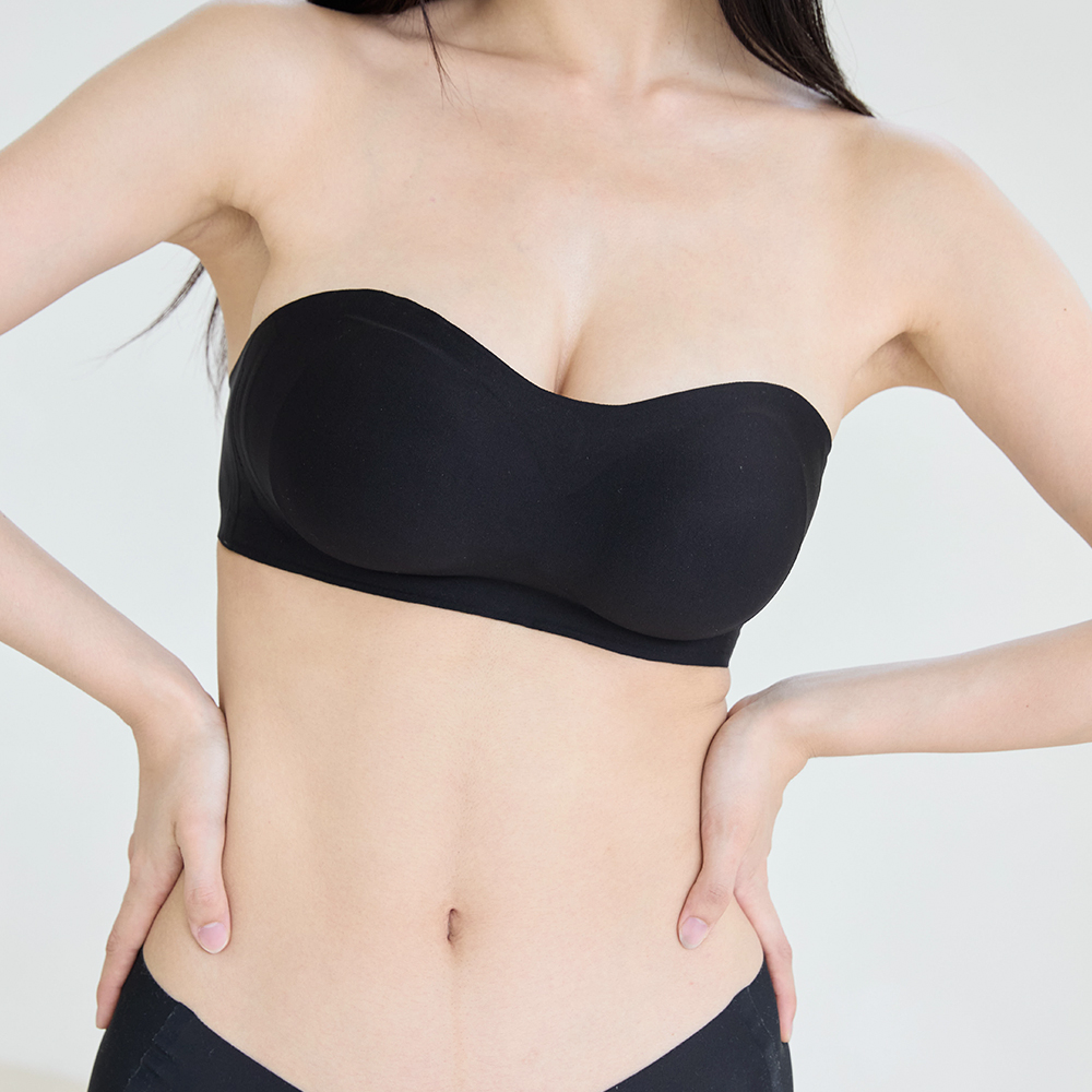 핑크앤다이아 2cm 젤리 오프숄더브라 뽕브라 튜브탑 탱크탑 브라렛 웨딩브라 - 상세 이미지 2