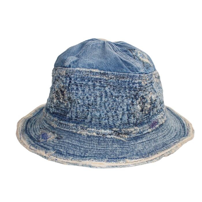 KAPITAL 캐피탈 데님 모자 11.5oz 인디고 EK-1534XH - 상세 이미지 4