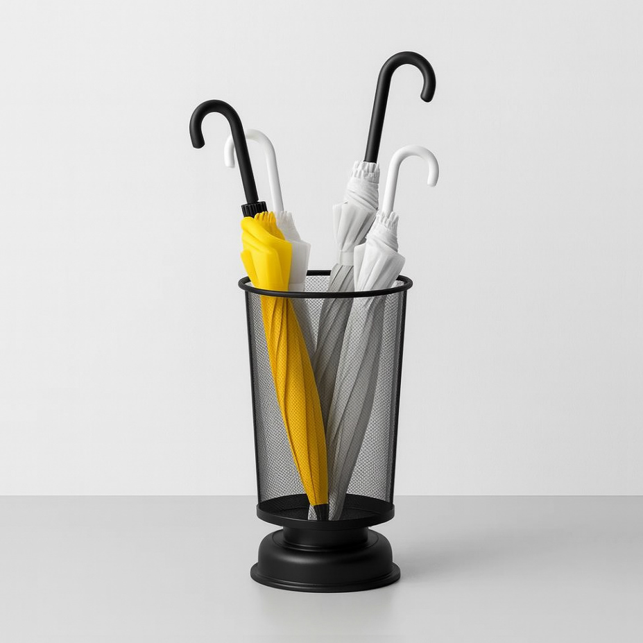 대용량 모던 우산꽂이 철제 휴지통겸용 국산 가정용 신발장 카페 장우산 단우산꽂이