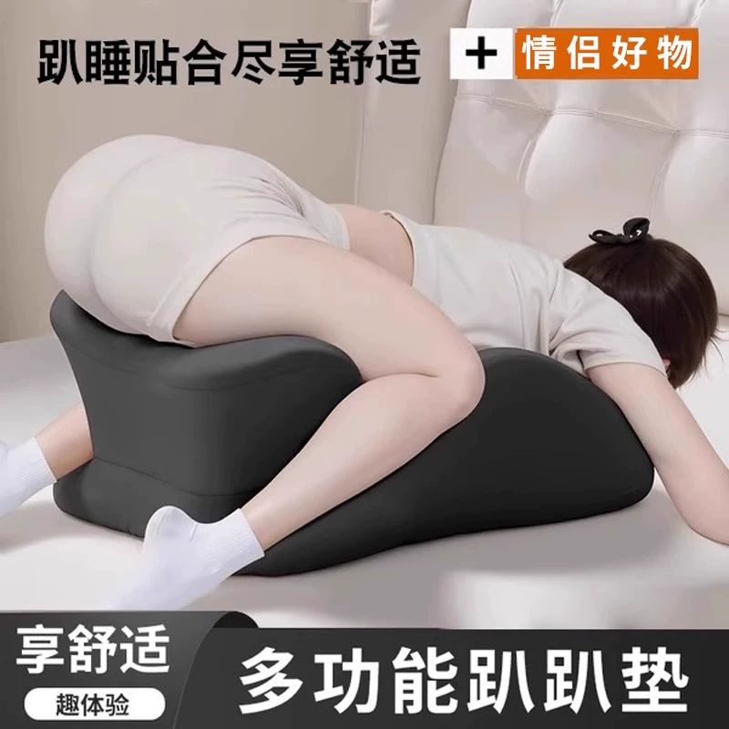 솔비에 엎드리는쿠션 턱받침 엎드리는 책보기 베개 등쿠션 침대쿠션 삼각쿠션 기본형 라이트그레이 이미지 6