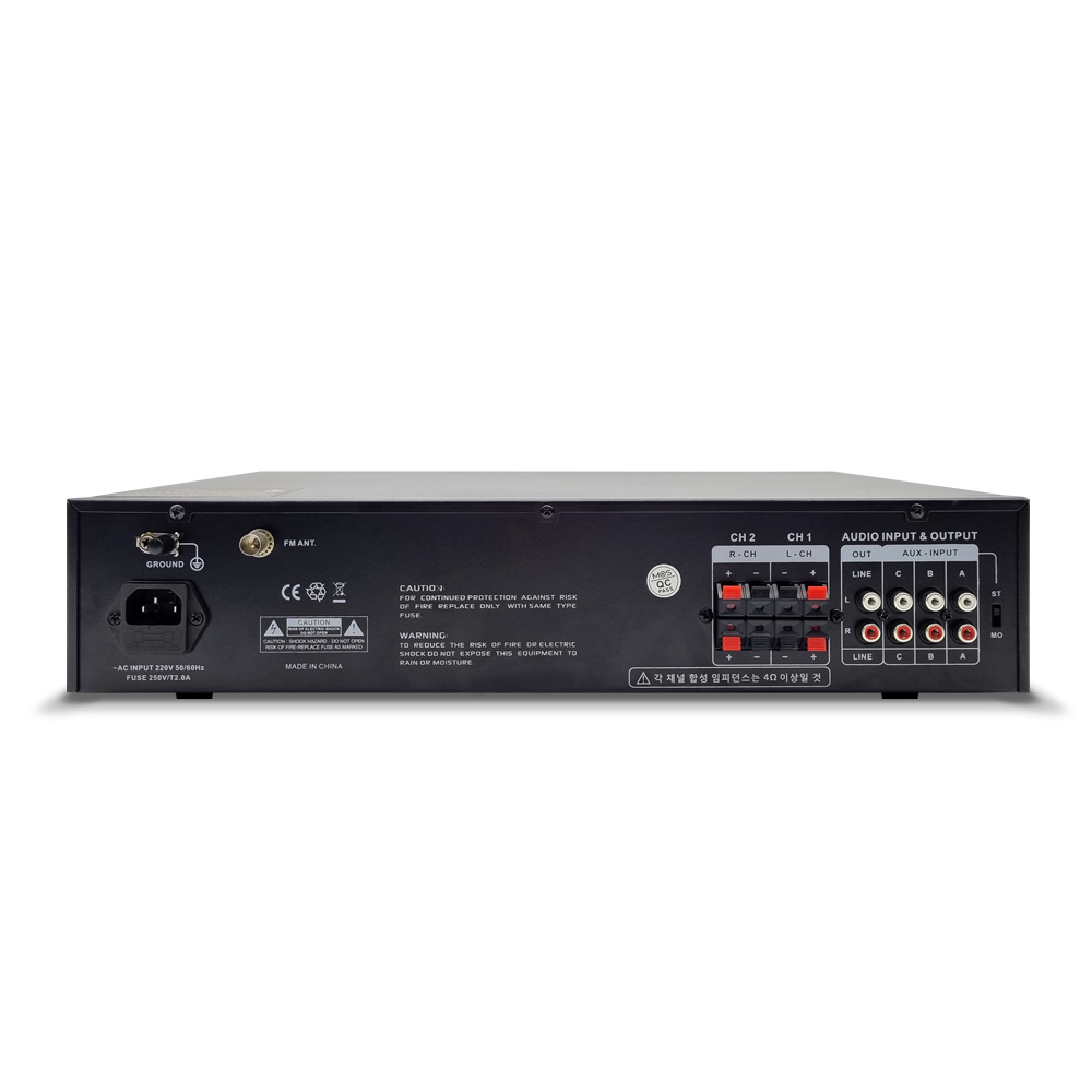 MOS MSA-200 포터블앰프 매장 강의실 식당 카페 USB SD AUX 120Wx2채널 - 상세 이미지 4
