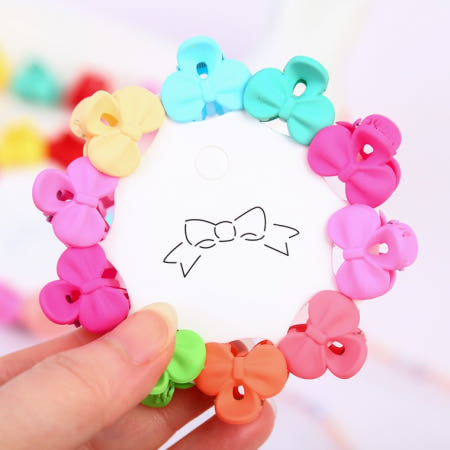 헤어핀 세트 리본 미니 헤어집게핀 10개입