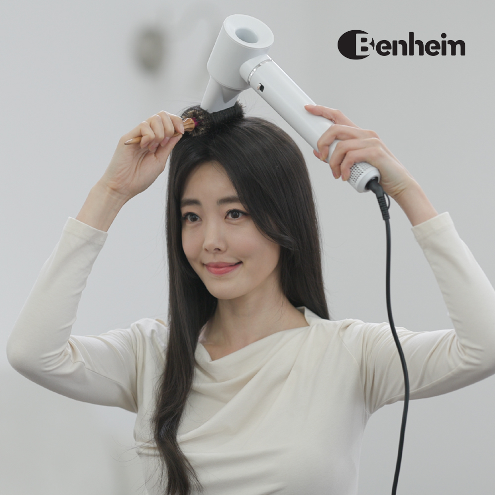 벤하임 헤어스타일러 에어 컬링 랩 드라이기 고데기 볼륨 - 상세 이미지 2
