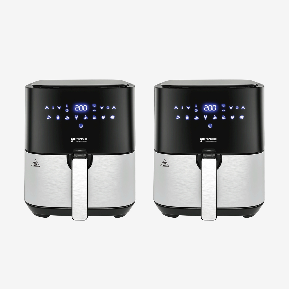 키친아트 대용량 에어프라이어 저소음 대형5L 분리 바스켓 770(1+1/특가)