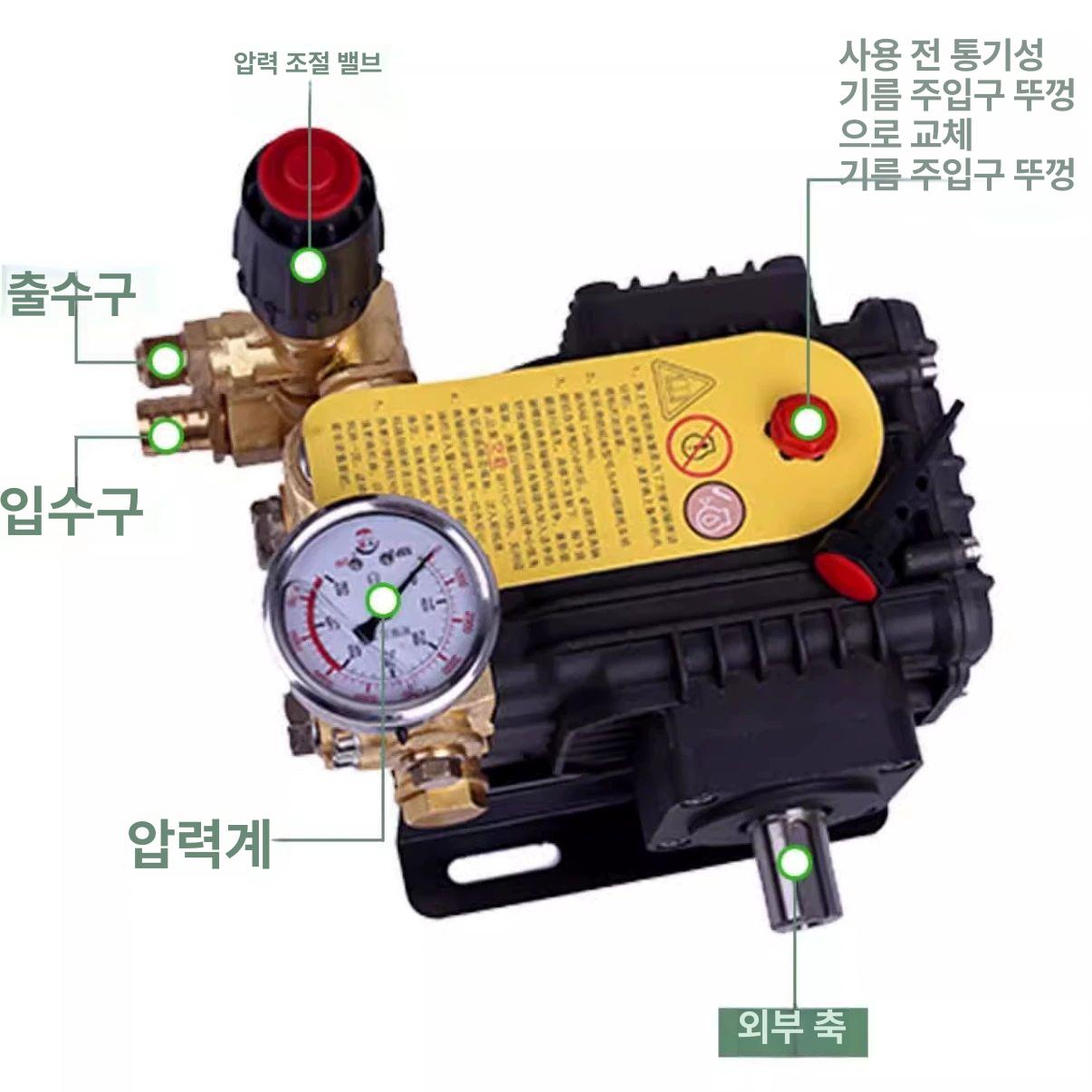 초고압 세척기 펌프 분사 청소 스팀 플런저 분무 무선 조립 고압 자동차 15 16내축 2800회전 포함 이미지 6