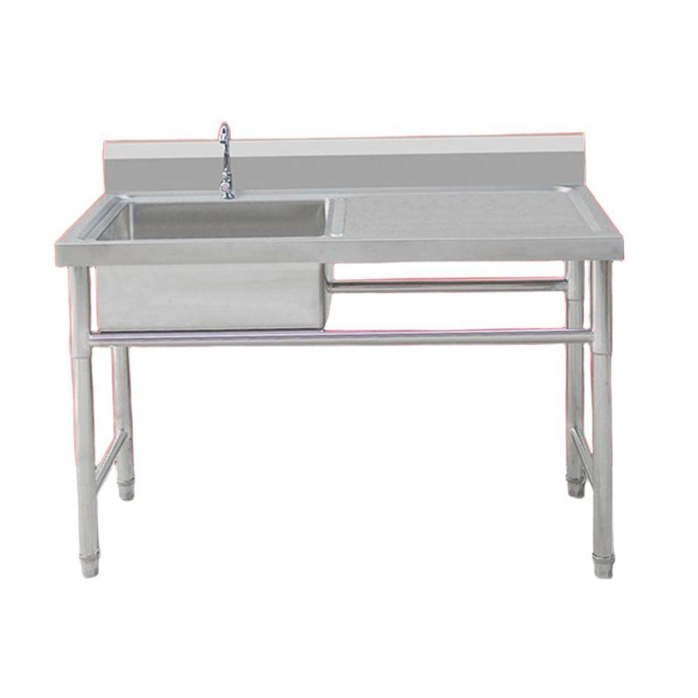 업소용 싱크대 작업대 개수대 스테인레스 원룸 부엌 100x50x80cm 왼쪽 플랫폼 - 상세 이미지 2