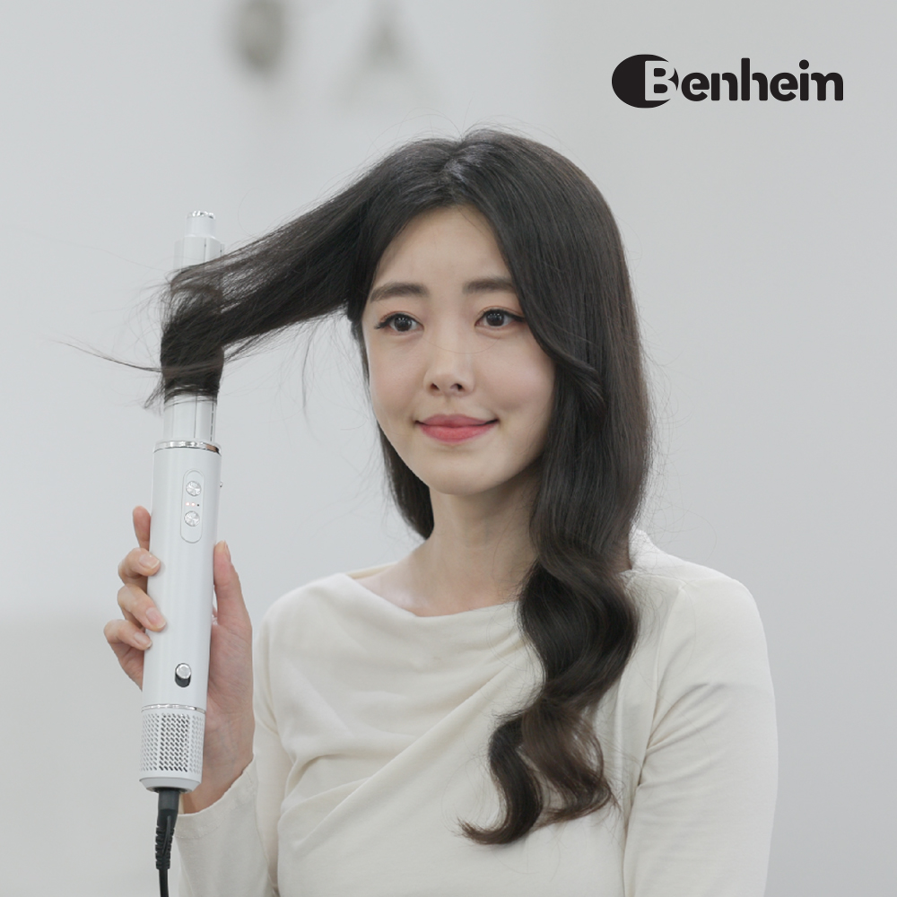 벤하임 헤어스타일러 에어 컬링 랩 드라이기 고데기 볼륨 - 상세 이미지 4