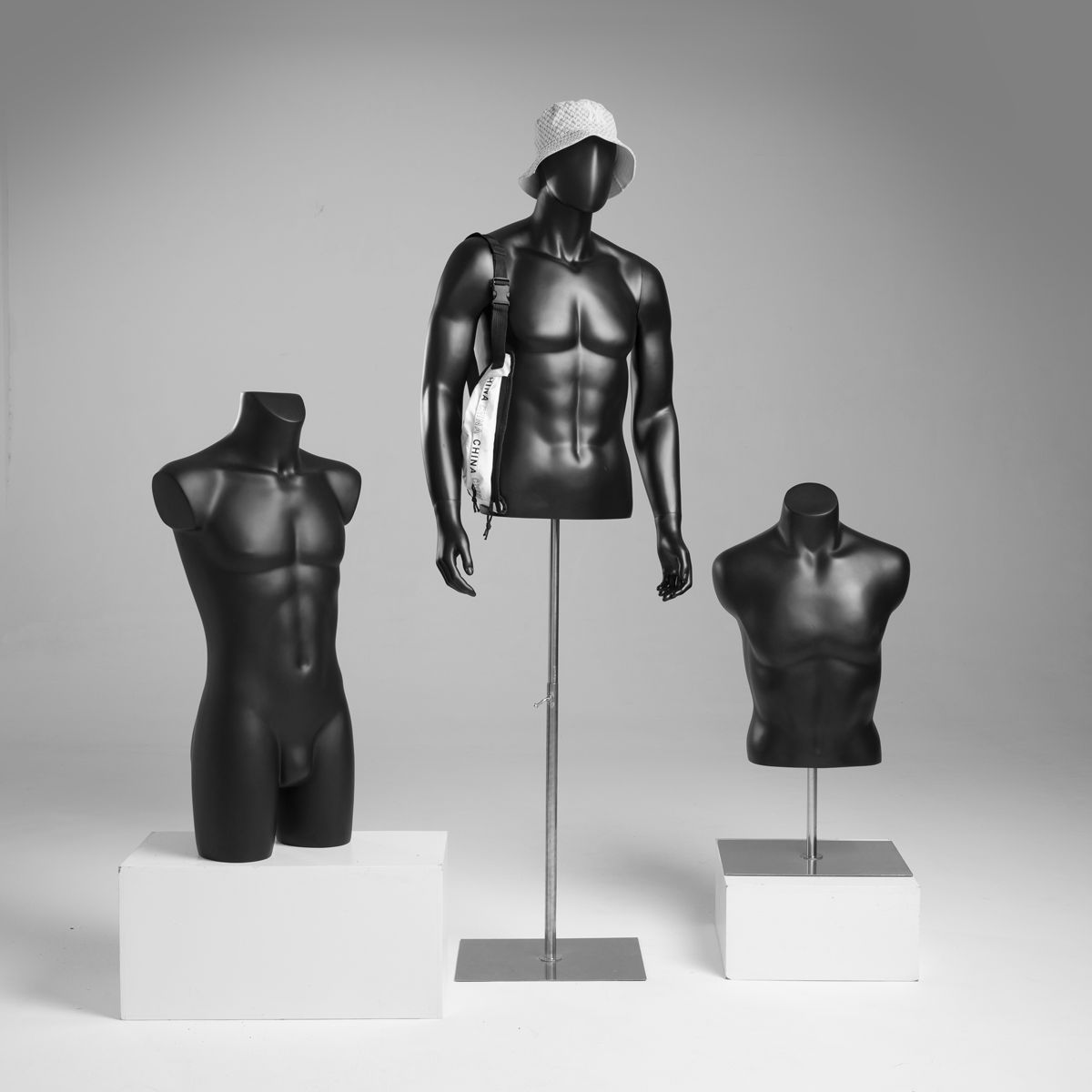 남성 여성 전신마네킹 바디 전시 디스플레이 피팅 선반 디피 마네킨 매장 남자손목형-무광검정모델 - 상세 이미지 2