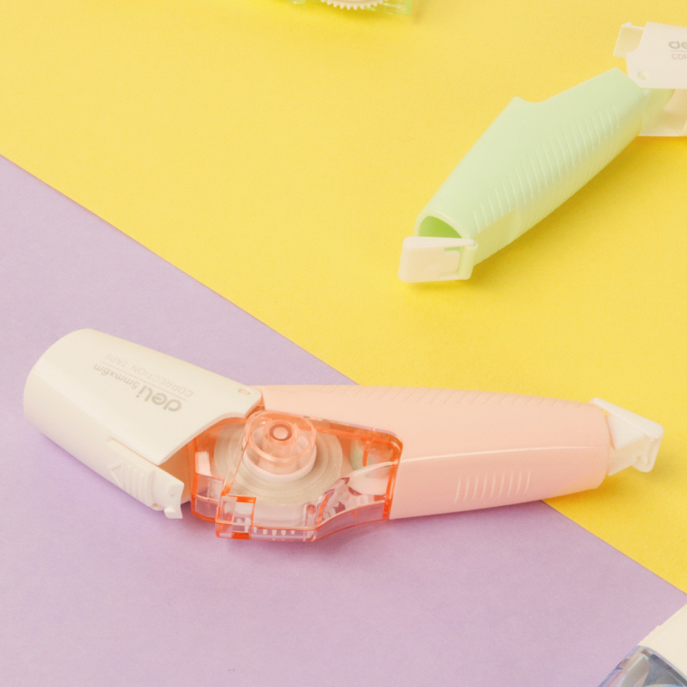 델리 마카롱 수정테이프 71461 5mm x 6m 펜타입 이미지 7