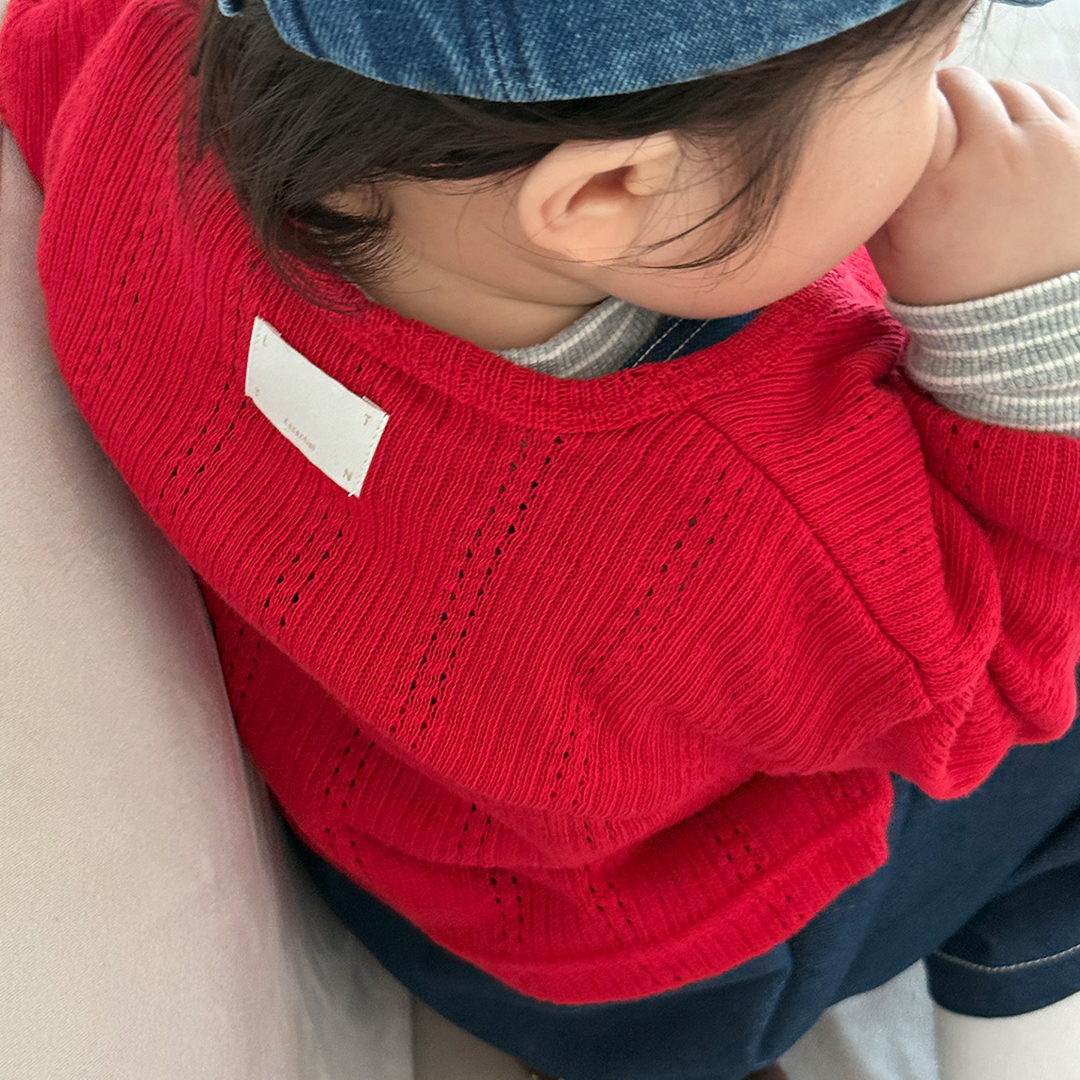 에센셜 니팅 가디건 아기 간절기 외출룩 이미지 7