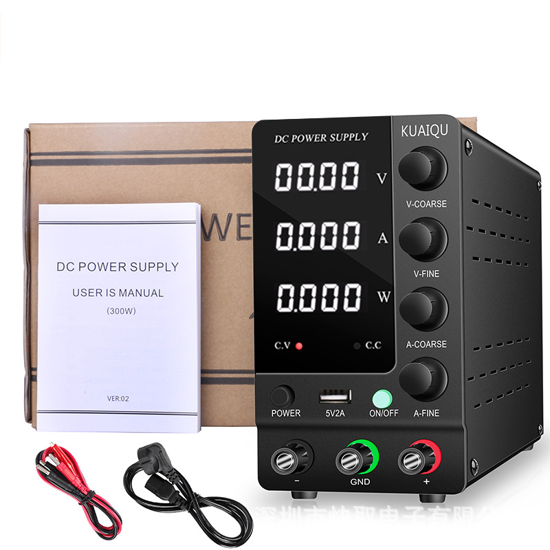 DC 전원 조정 파워 서플라이 디지털 직류 공급 장치 SPS-E305 30V5A SPS-C3206 블랙220V - 상품 이미지