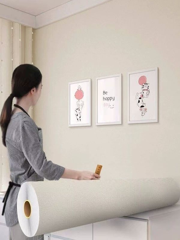 해바라기벽지 거실 침실 데칼 벽화 배경 주방 특대 마카연한파랑최저가 60cm 너비x10m 접착 벽지 - 상세 이미지 5