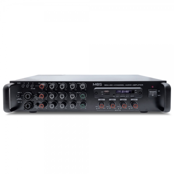 MOS MSA-400 포터블앰프 매장 강의실 식당 카페 USB SD AUX 120Wx4채널 - 상세 이미지 2