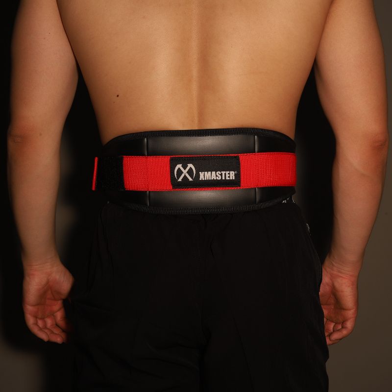 엑스마스터 헬스 벨트 허리보호대 리프팅 벨트 크로스핏 코어 훈련 빨간색 S - 상세 이미지 4