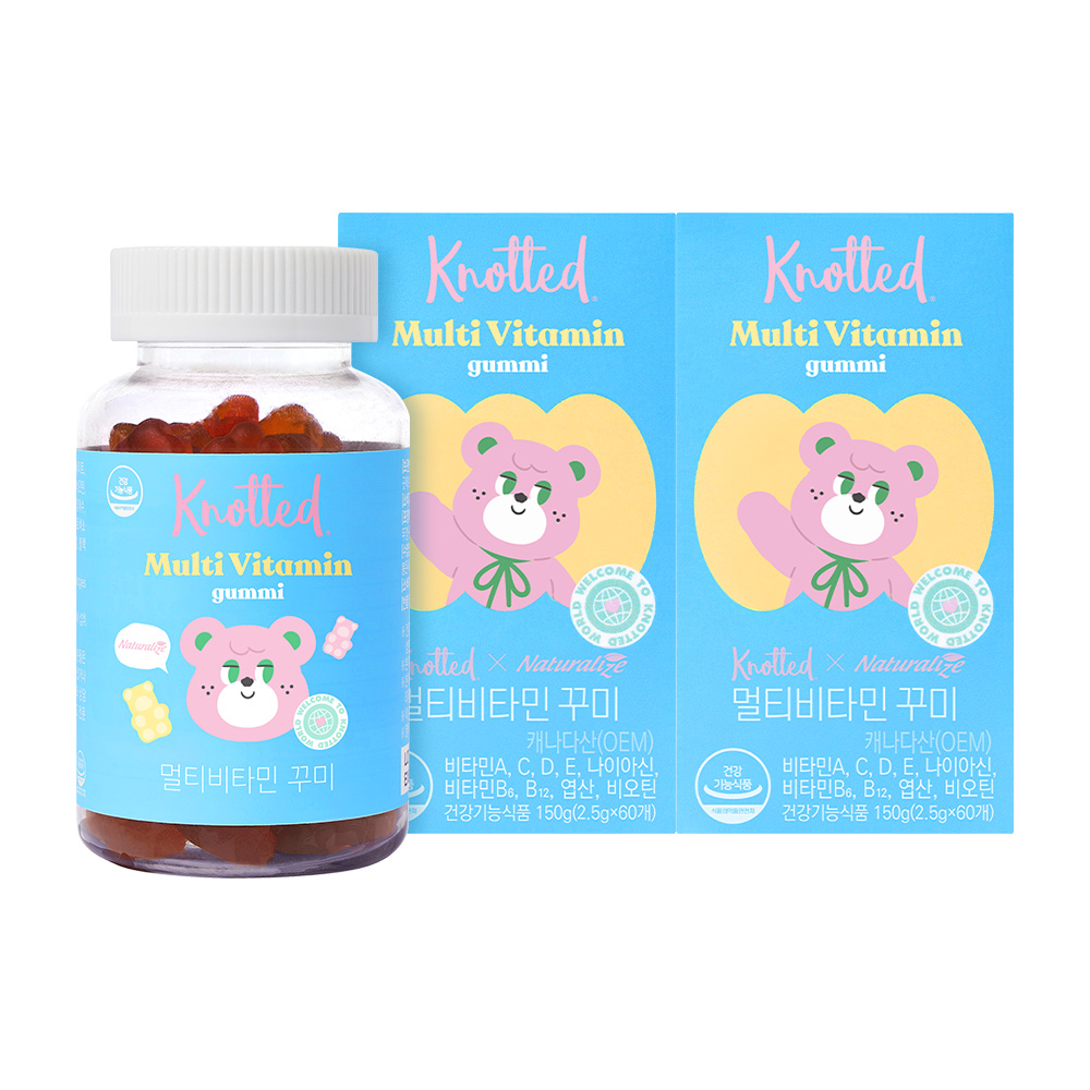 노티드 X 네추럴라이즈 멀티비타민 꾸미 60구미, 2개 제품 이미지