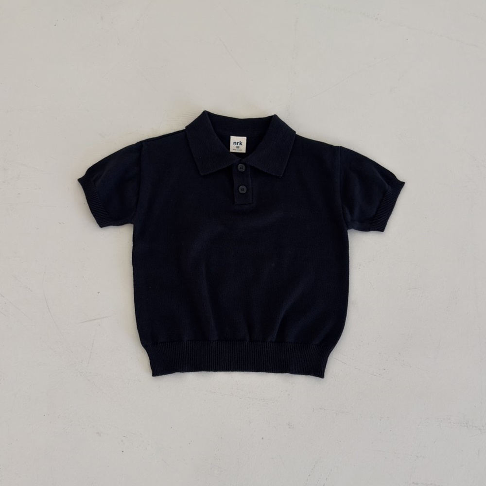 주니어 카라니트티 반팔 XS-XL 데일리룩 - 상세 이미지 2