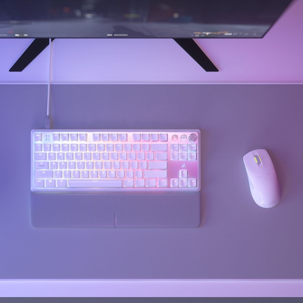 커세어 K70 MGX TKL 자석축 래피드트리거키보드 + M75 Air 무선마우스 화이트 세트 - 메인 이미지