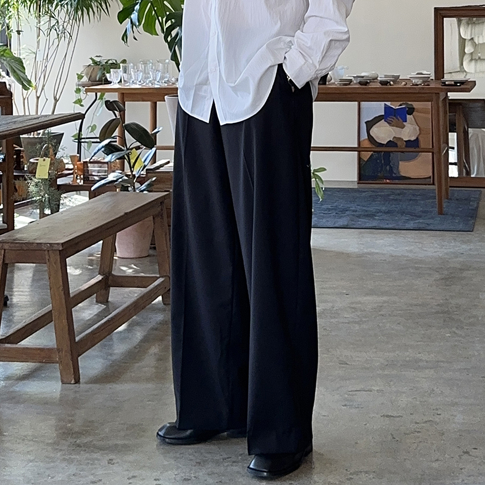 남자 슬랙스 나일론 바지 밴딩 팬츠 남자 와이드슬랙스 - 상세 이미지 3