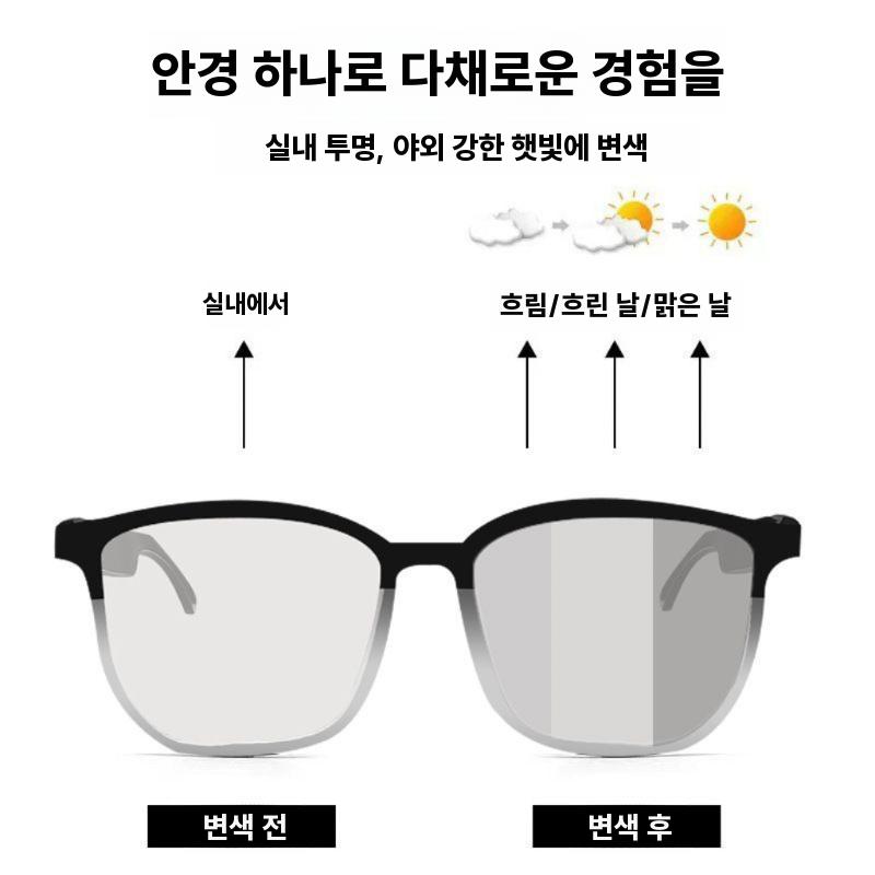블루투스 선글라스 스포츠 무선 안경 음악 통화 안경테 블랙실버 - 상세 이미지 4