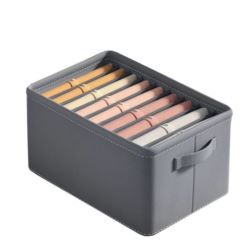 옷 정리 수납함 청바지 파티션 서랍 다용도 양말 두꺼운 판 6칸 44x25x22cm 1개 구매 시 1개 발송 - 상품 이미지