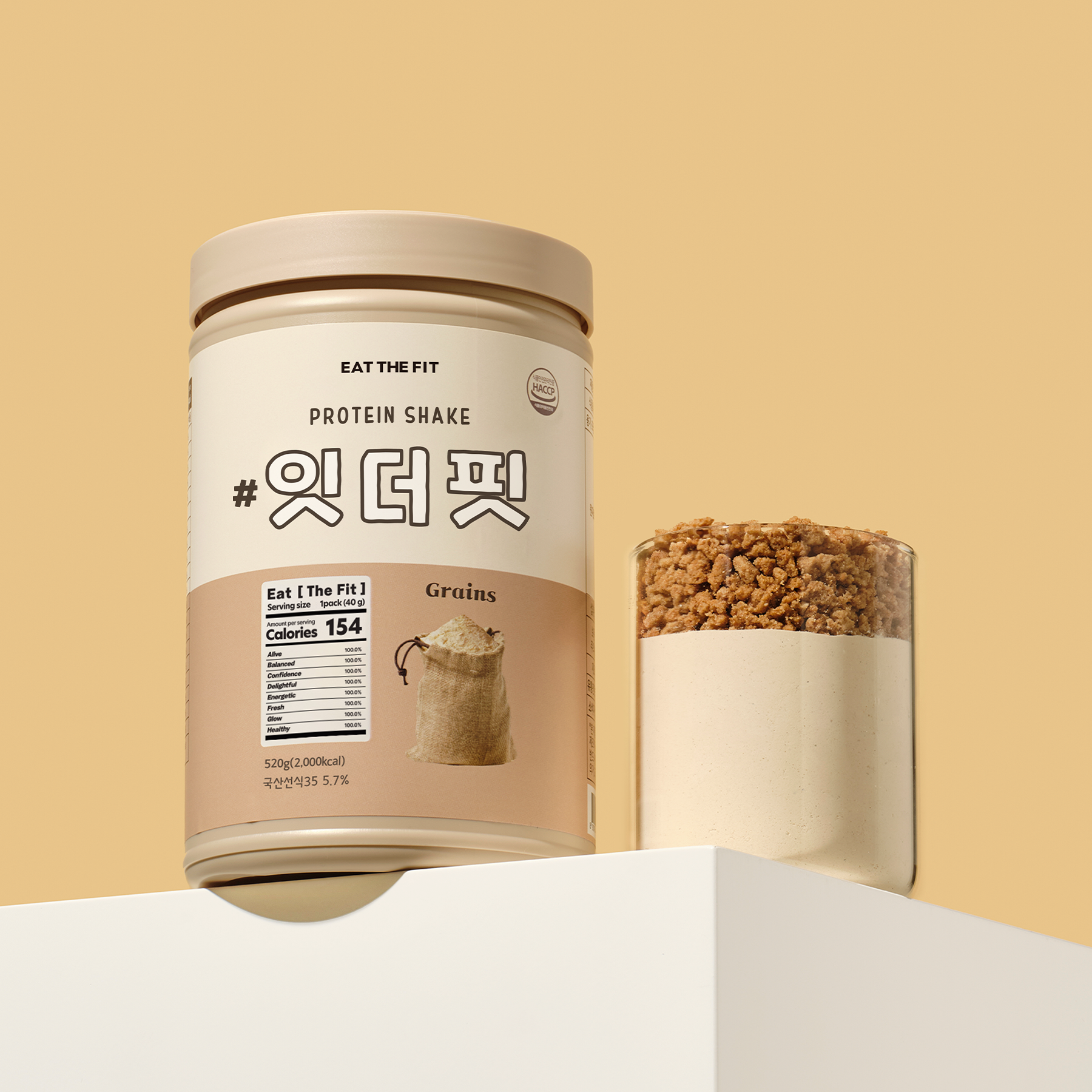 잇더핏 단백질 쉐이크 한끼 식사대용 대용량 미숫가루, 520g, 1개