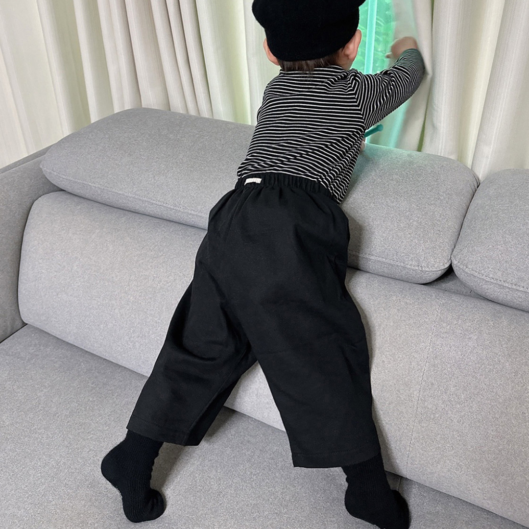 에센셜 플레이 팬츠 아기 유아 면바지 간절기 데일리룩 - 상품 이미지