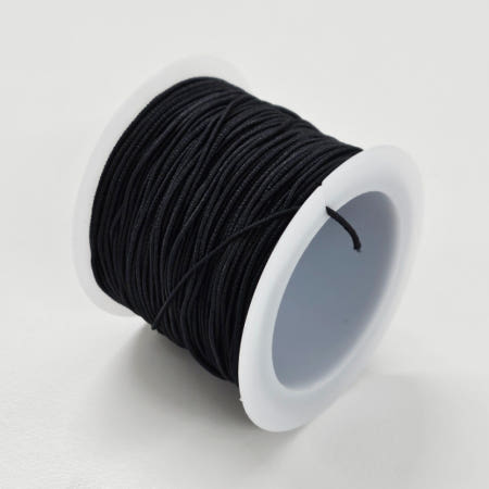 수공예 비즈줄 20m 블랙 실 고무줄
