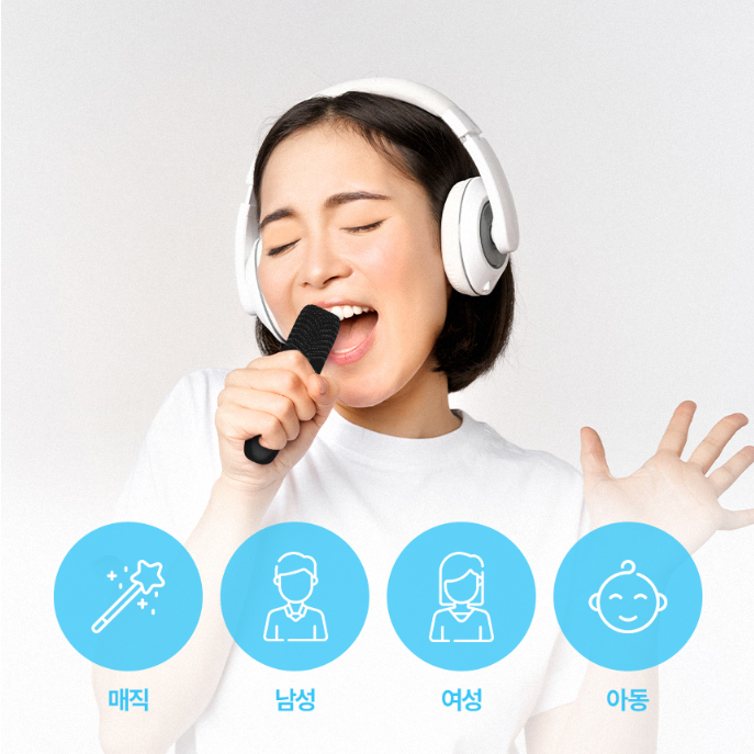 블루투스노래방마이크 스피커 가정용 무선 휴대용 듀엣 노래방기계 - 상세 이미지 5