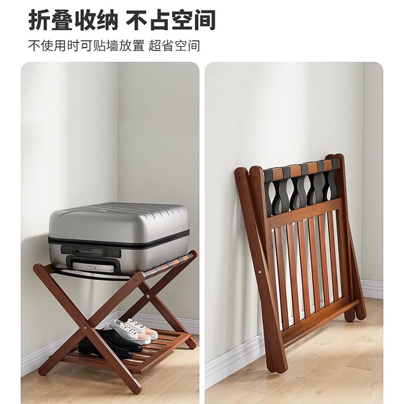 접이식 러기지랙 호텔 선반 거치대 수화물 리조트 가방 블랙고급재고즉시발송 - 상세 이미지 3