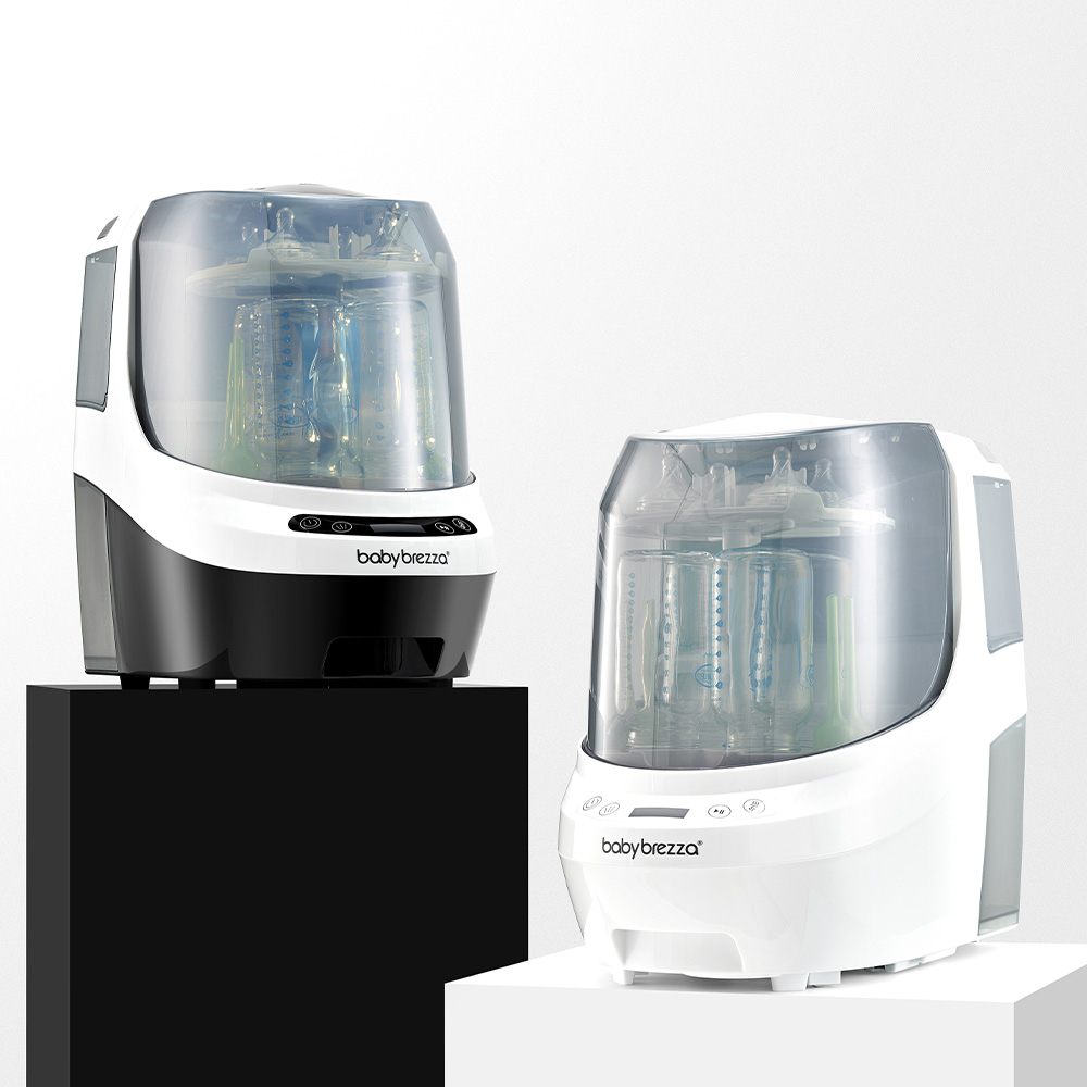 베이비 브레짜 원스텝 온수세척 스팀 소독기 건조기 젖병세척기 블랙