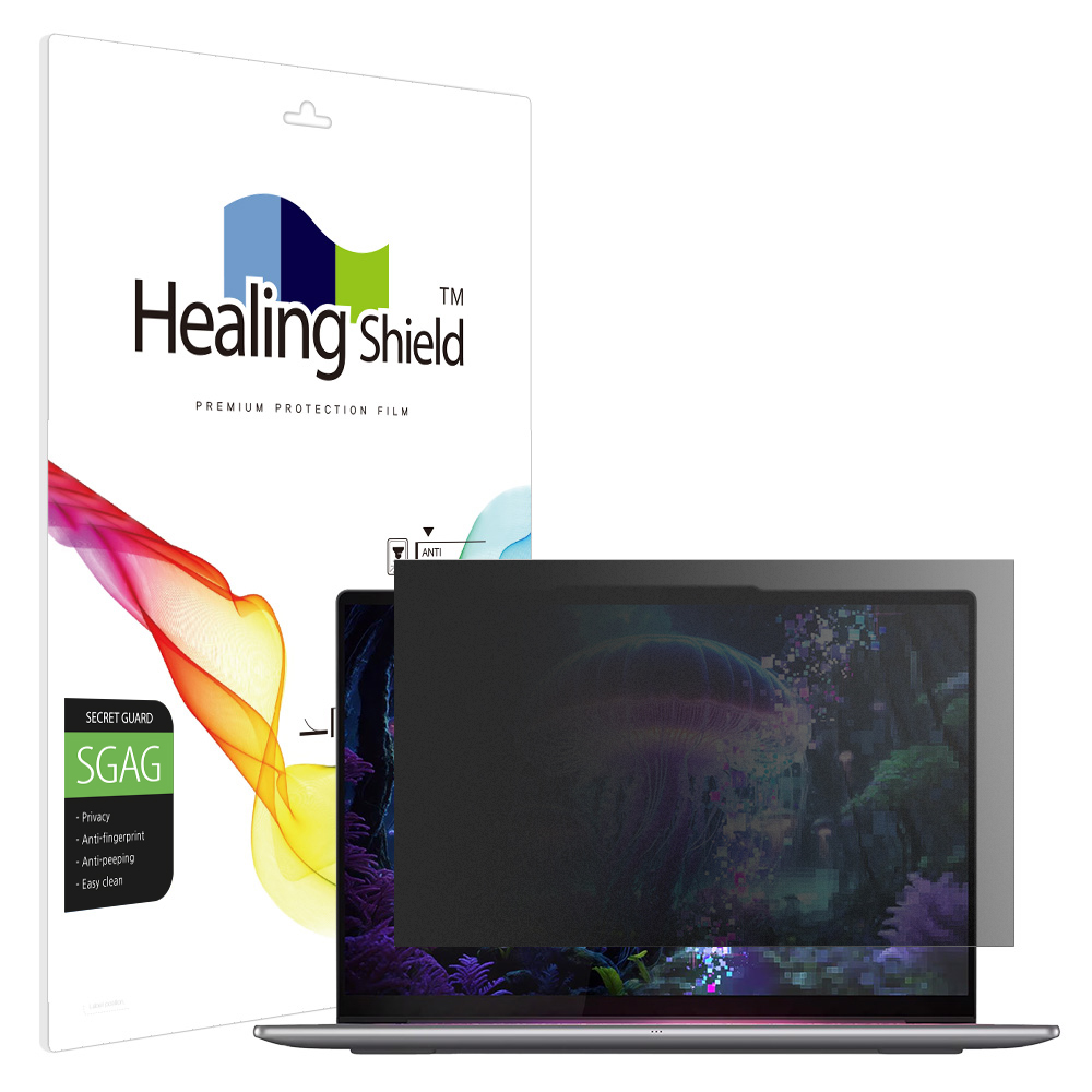 레노버 요가 슬림 7 14ILL10 아우라 에디션 프라이버시 저반사 사생활 보호필름 액정