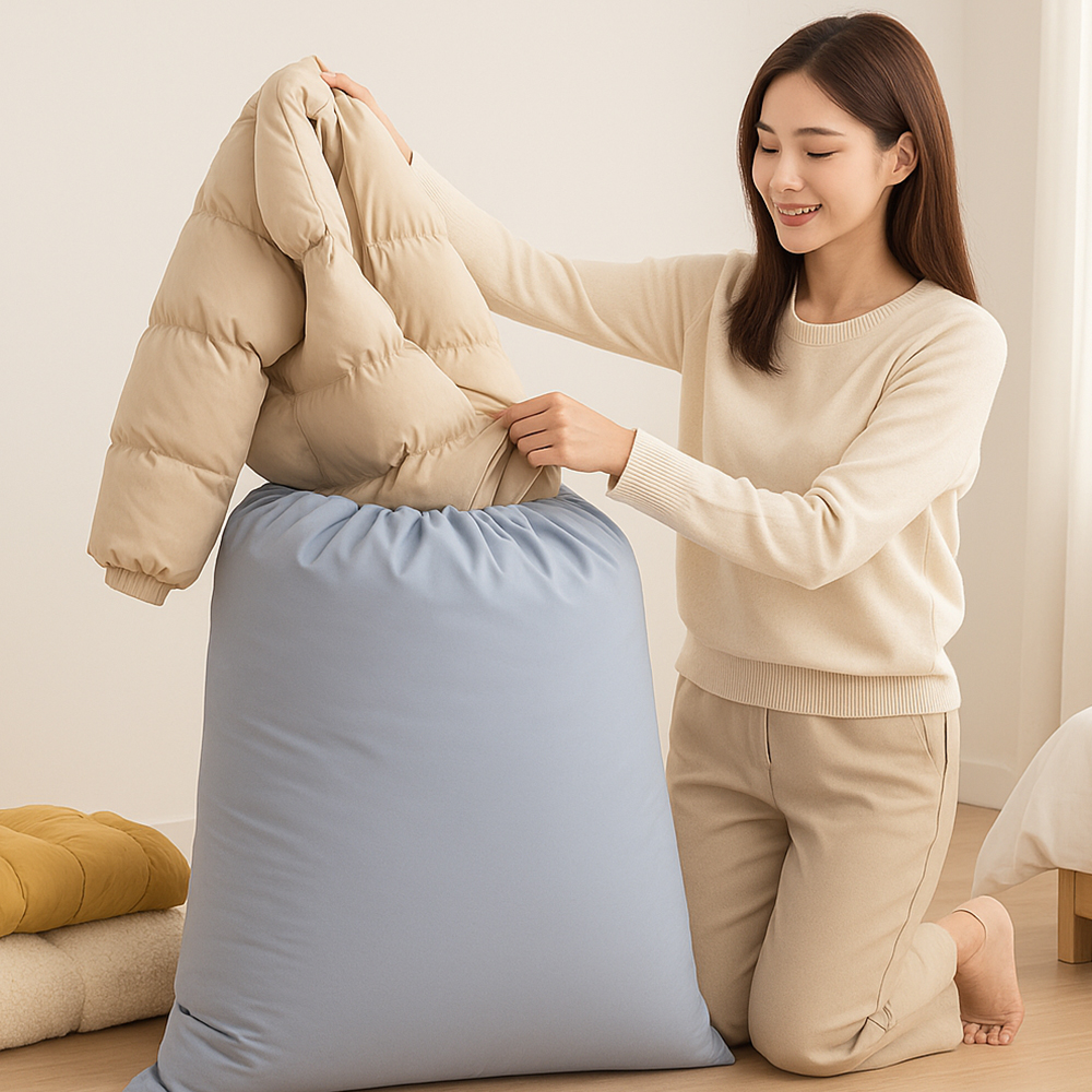 대형 이불 정리함 가방 정리 이불 수납함 보관 가방 파우치 - 상세 이미지 2