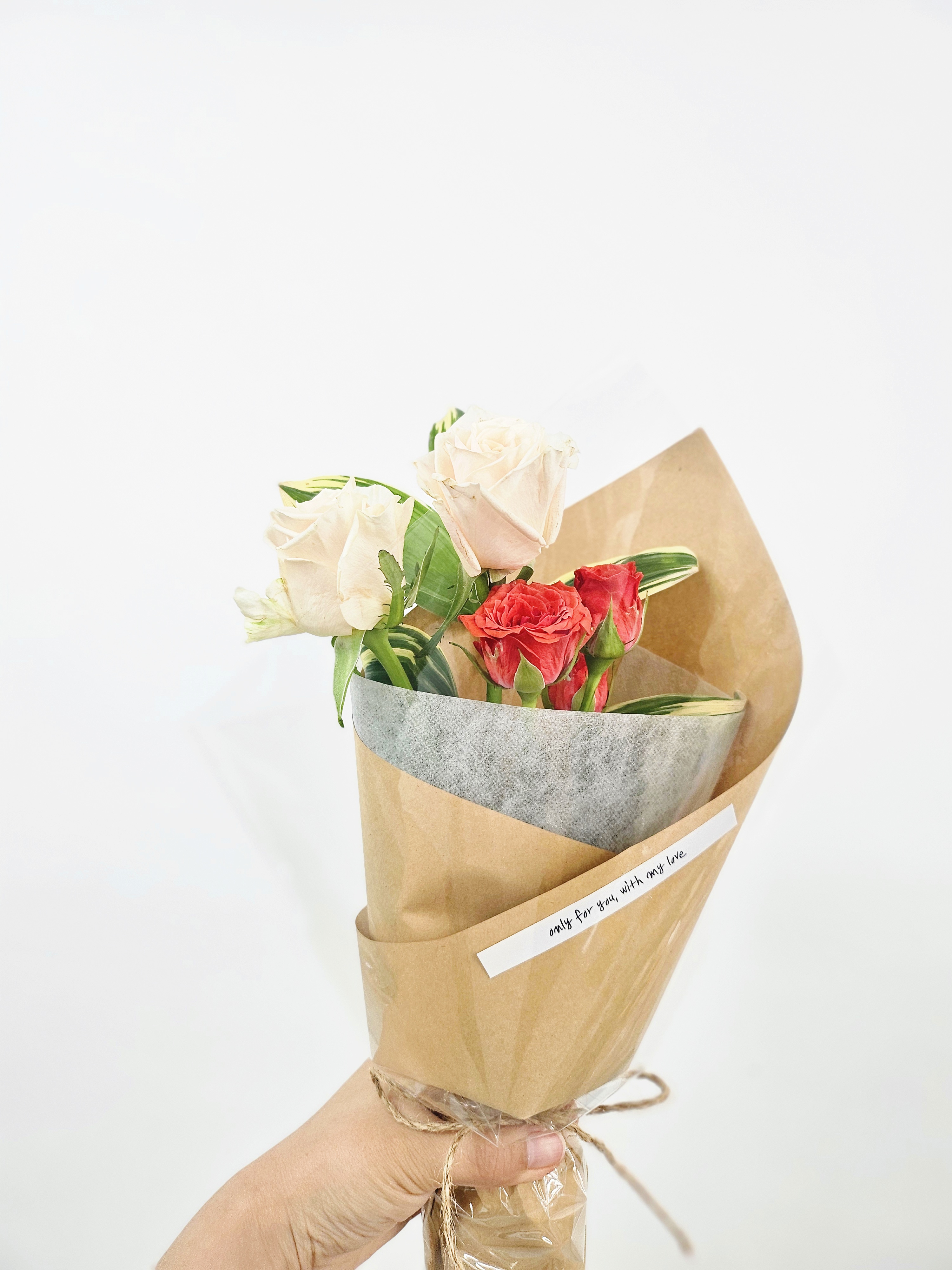 마음꽃히다 생화 꽃다발 크라프트지 포장 미니다발 양재꽃시장 생화택배 생일 이미지 6