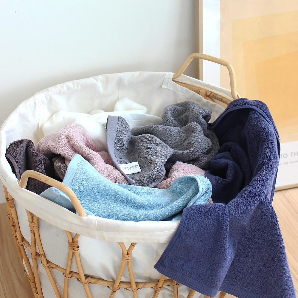 소프트터치 40수 코마사 크리스탈 무형광 고중량 호텔수건 170g 5+5매 - 상세 이미지 5