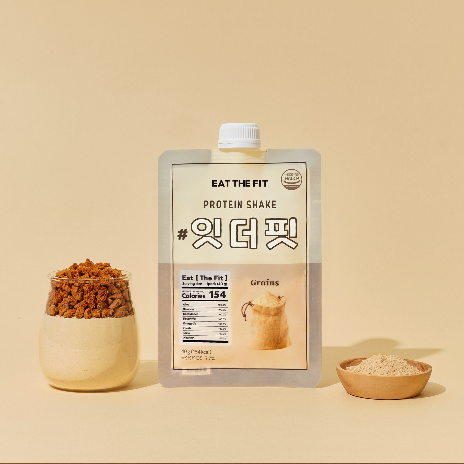 잇더핏 단백질 쉐이크 맛있는 한끼 식사대용 파우치 1주플랜 미숫가루, 7포, 1개