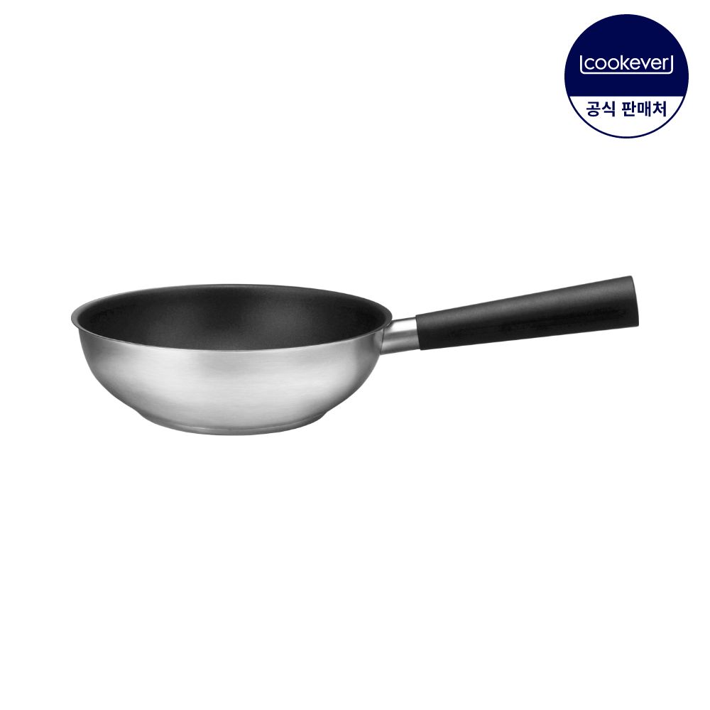 쿡에버 에픽블랙 인덕션 코팅 웍 궁중팬 24cm - 상품 이미지