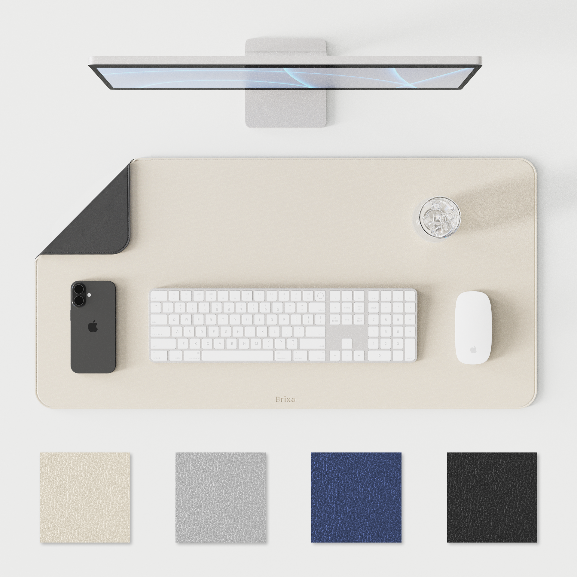 브릭사 가죽 데스크매트 논슬립 데스크패드 감성 책상 꾸미기 장패드 키보드