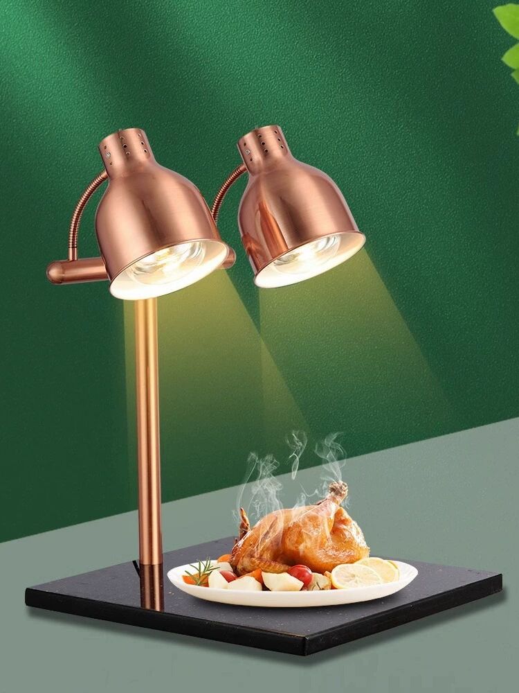 푸드 워머기 뷔페 보온기 반찬 램프 업소용 온열기 강바닥연질호스단일헤드보온등고동색 - 상세 이미지 2
