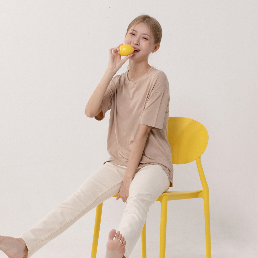 [SET] 싸이클린 여성반팔티셔츠 3장세트 오가닉면 베이직 여자 면티셔츠 - 상세 이미지 5