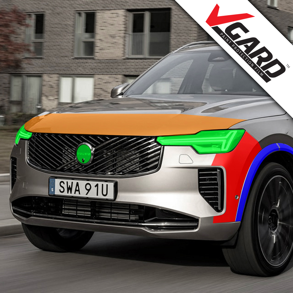 XC90 페이스리프트 PPF필름 부분구매 A,B,C,D필러 생활보호필름 브이가드 - 메인 이미지