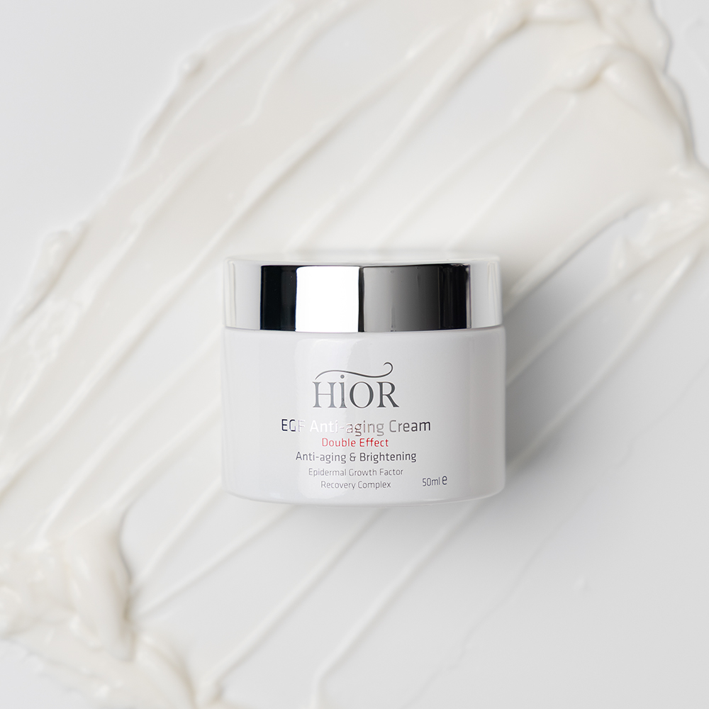 히오르 고순도 EGF 미백 보습 탄력 주름개선 안티에이징 더블이팩터크림 50ml 데일리크림 - 상세 이미지 4