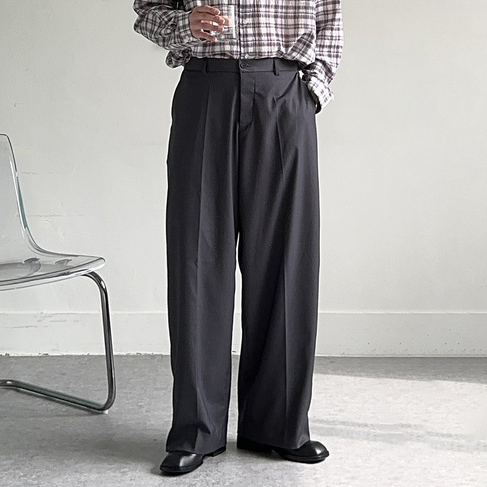 남자 슬랙스 나일론 바지 밴딩 팬츠 남자 와이드슬랙스 - 상세 이미지 4