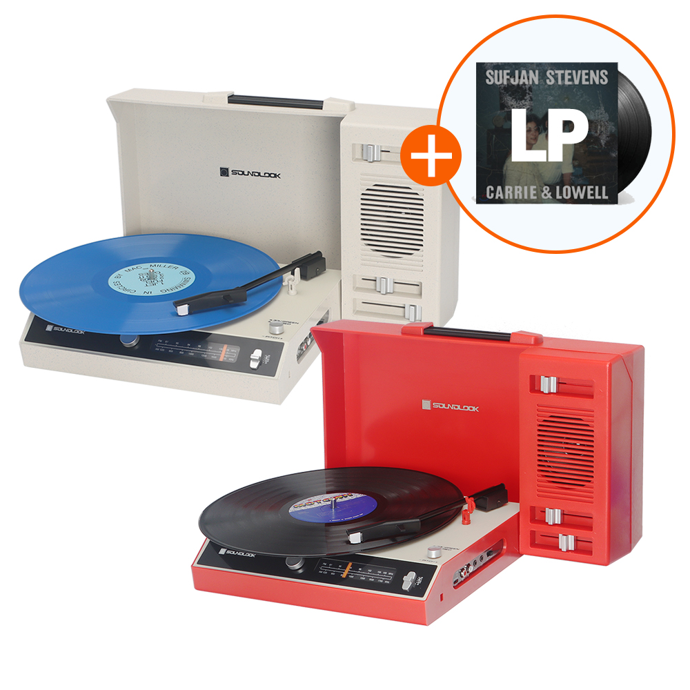 [LP이벤트] 사운드룩 레트로튠 무선 LP플레이어 턴테이블 007LP + LP음반