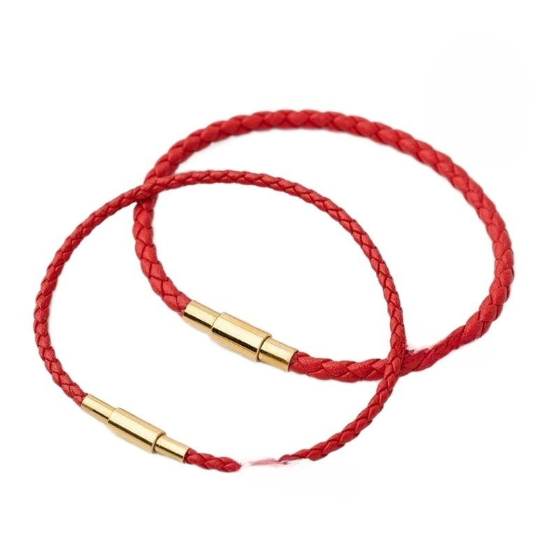 팔찌 스틸 와이어 기념 패션 레이어드 레드 스틸 와이어 1.5mm 15cm - 상품 이미지