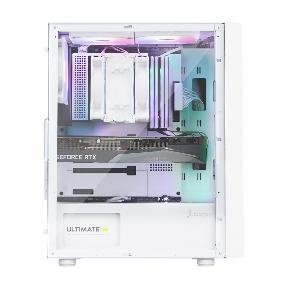 주연테크 카운터 D475F46P 화이트 라이젠5 7500F RTX4060 게이밍 데스크탑 PC Win11 Pro 상품 이미지