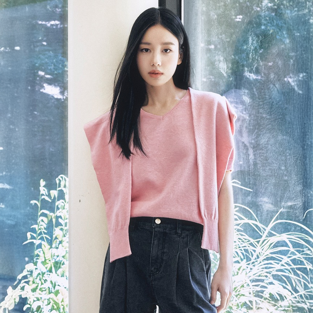 25FW 울캐시 레이어드 어부바 니트